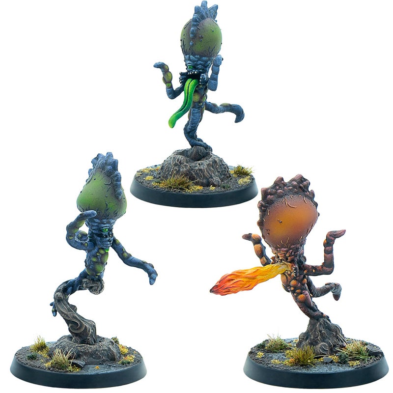 موديفيوس Modiphius Entertainment: Fallout: Miniatures - Super Mutant - Floaters - 3 أشكال من الراتنج، غير مطلية وغير مجمعة، لعبة RPG، Wilds of Appalachia، مرخصة - Image 1